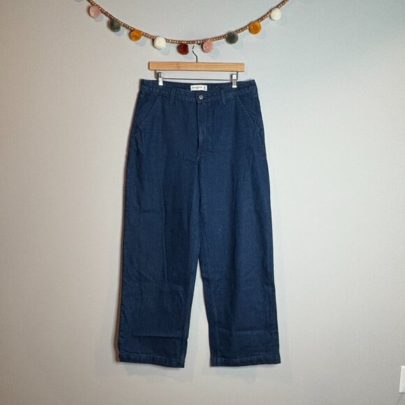 Abercrombie & Fitch Curve Love Mid-Rise trouser jeans - Picture 1 of 5